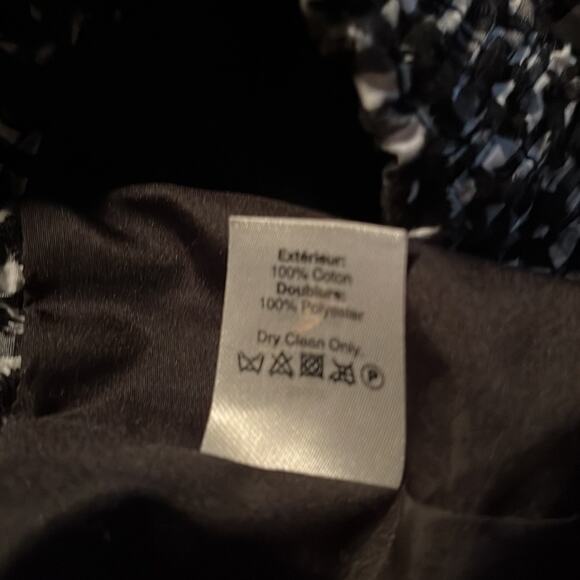 J. Crew Black Mini Skirt Gingham Pattern Pull on women’s size 4 | Sidewalk skirt - Picture 13 of 14